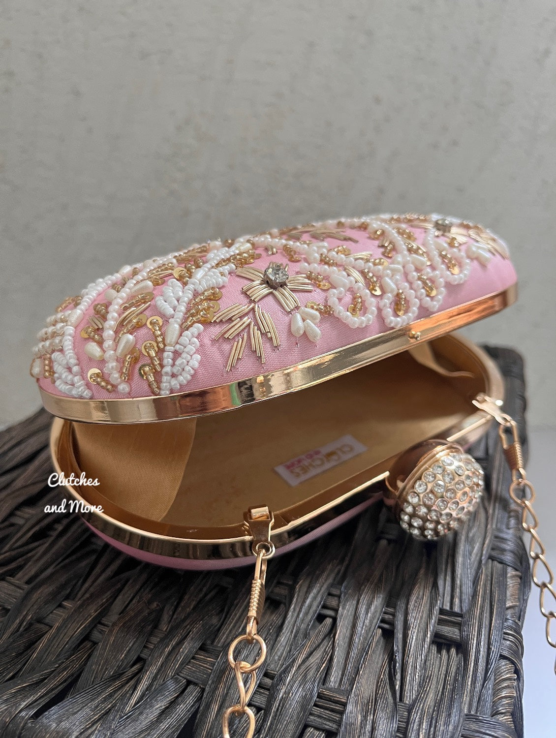 Light Pink Capsule clutch