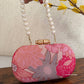 Paradise Pink Floral Clutch