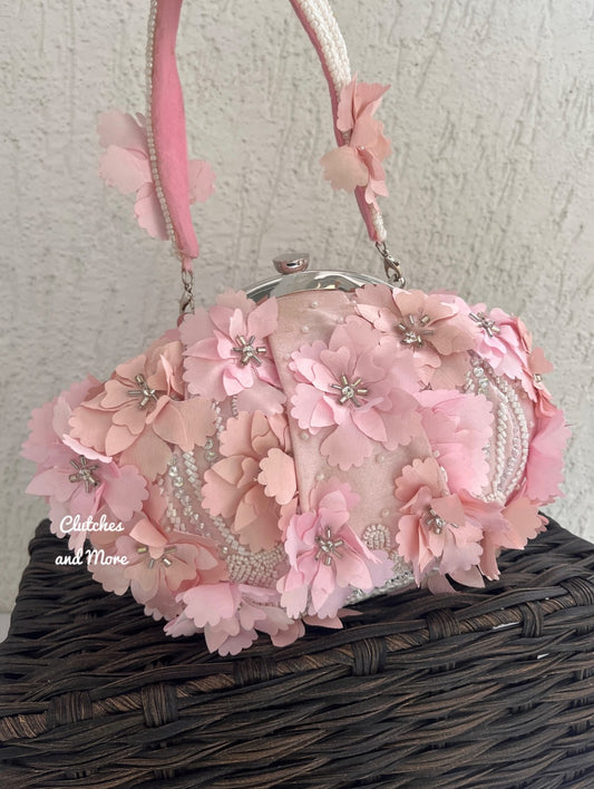 Pink Petals Batua Bag