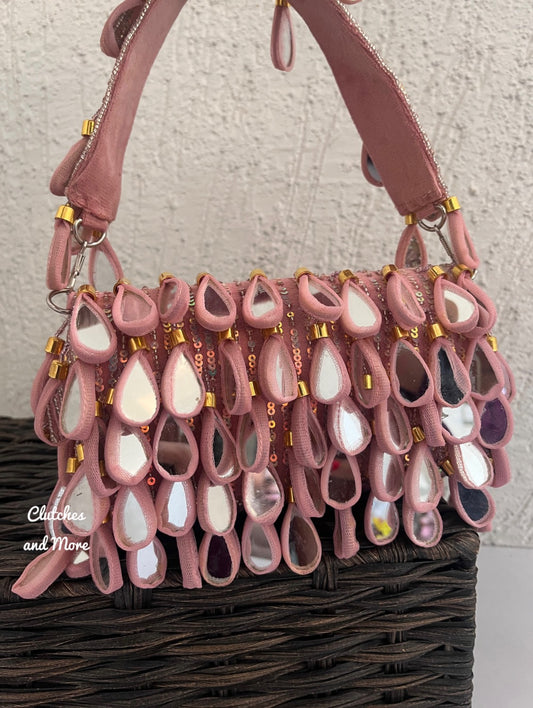 Mirror Flap Bag Pink