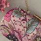 Pink Floral capsule clutch