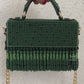 Luxe tassle Green flap bag