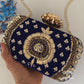 Blue Ethnic Clutch