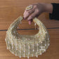 Crystal Chand Gold Clutch