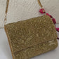 Gold Rose Flap Bag