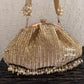 Gold Pearl Droplets Batua Bag