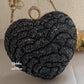 Love Affair Heart Clutch Dark Grey