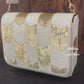 White and Gold Flap Bag