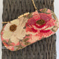 Poppy Floral Capsule Clutch Peach Base