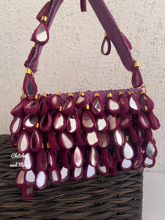 Mirror Flap Bag Purple