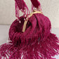 Pink Batua Bag with Tassles