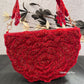 Luxury Rosetta Flap Bag Red