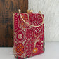 Ibadat Lakhnawi Chikankari Bag Red