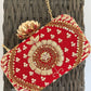 Red Ethnic Clutch