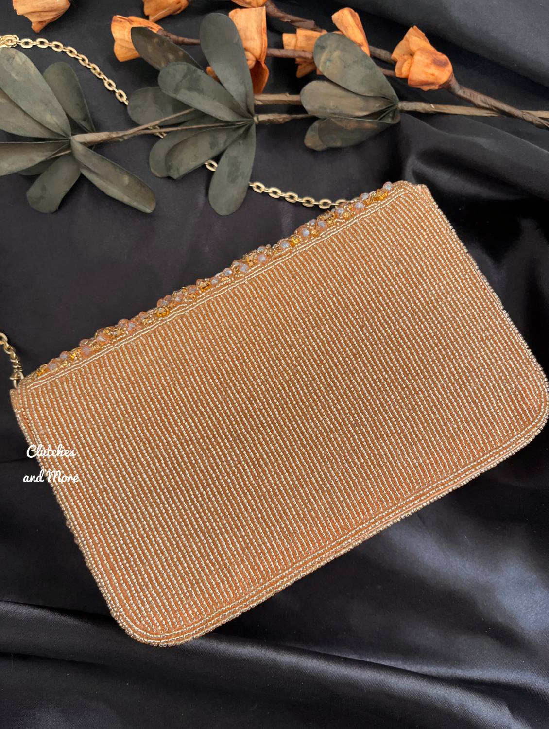 SuperLuxe Flap Bag Rose Gold