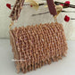 Amber Crystal Flap Bag Dusty Pink
