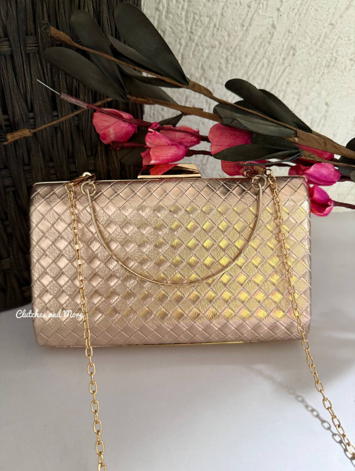 Metallic Sheen Sling Rose Gold