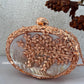Fiza Mother of pearl luxury clutch Rose Gold