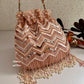 Rose Gold Zigzag Potli