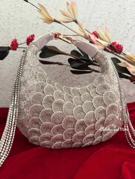 Silver Boat Bag