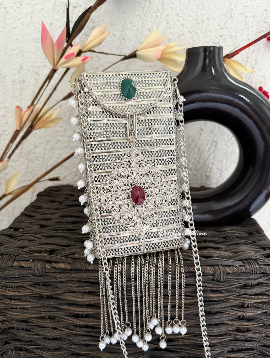 Brass Mobile Sling Silver