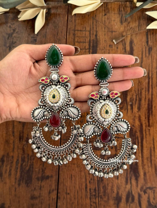 Meera Silver Chandbalis