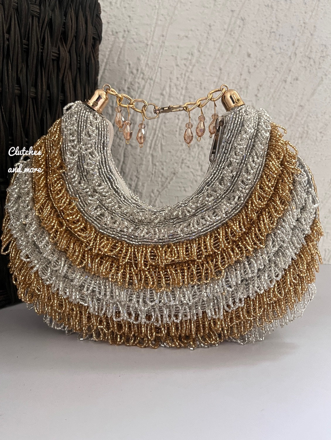 Tamanna Moon Bag Gold Silver