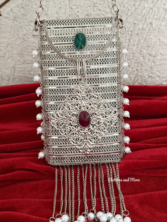Brass Mobile Sling Silver
