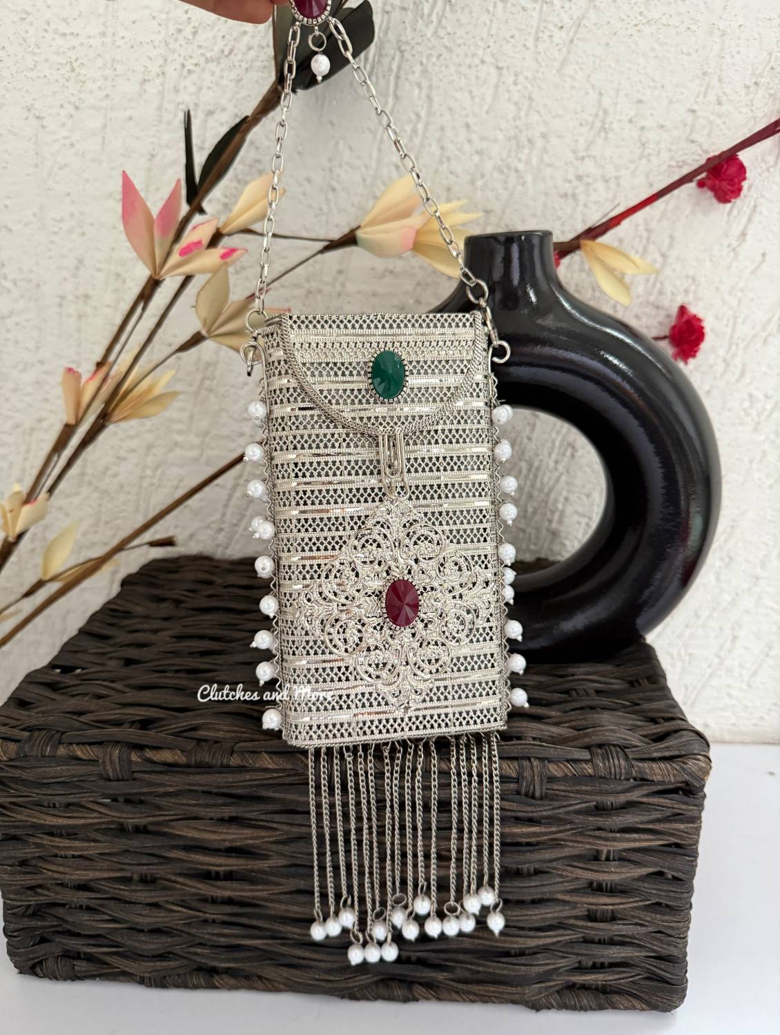 Brass Mobile Sling Silver