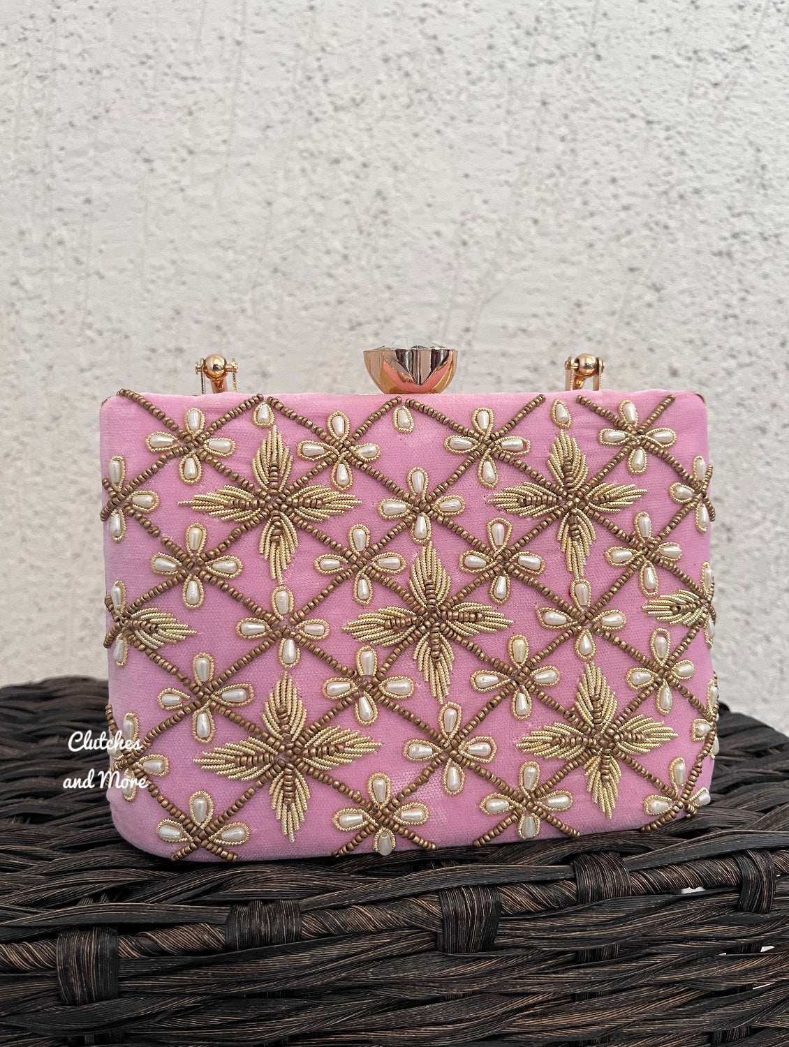 Pink Suitcase Clutch