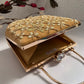 Gold Suitcase Clutch