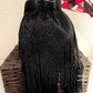 Black Long tassle potli