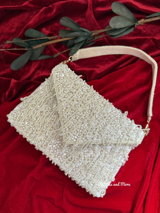 Sophia Envelope Bag White