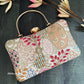 Lakhnawi Chikankari Bag White