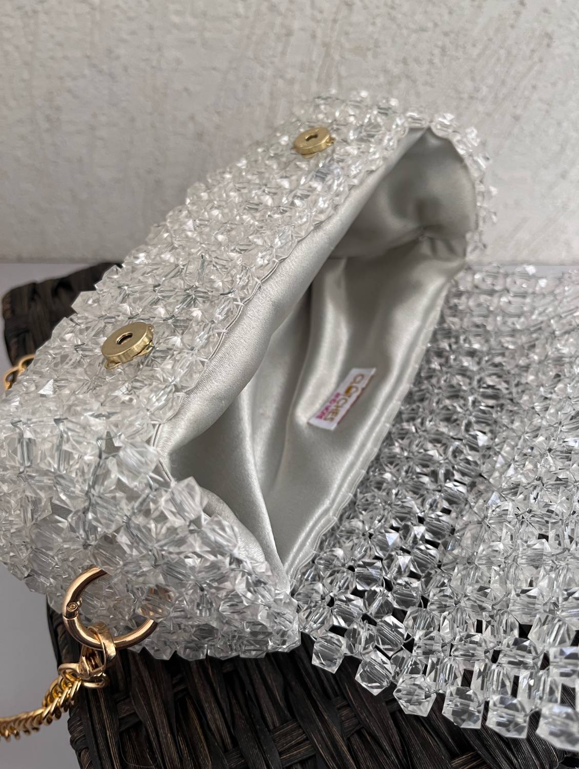 Crystal Duffle Clutch