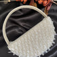 Crystal Chand Premium Clutch White