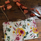 Poppy White Floral Clutch