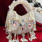 Chandni All White Mirror Bag