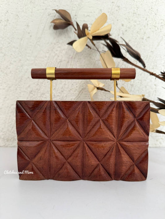 Woody Affair Wooden Clutch