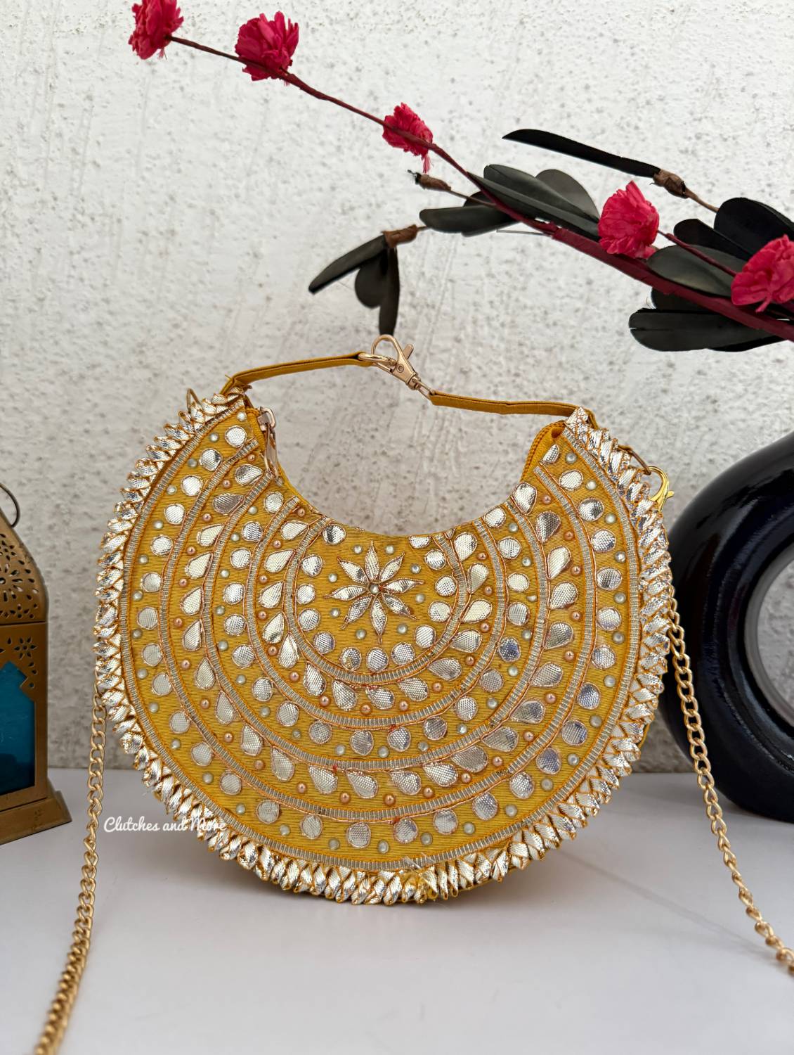 Meraki Gottapatti Chand Bags (Multiple colors)