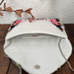 White Floral Envelope Bag