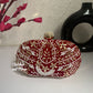 Aarohi Red Capsule clutch