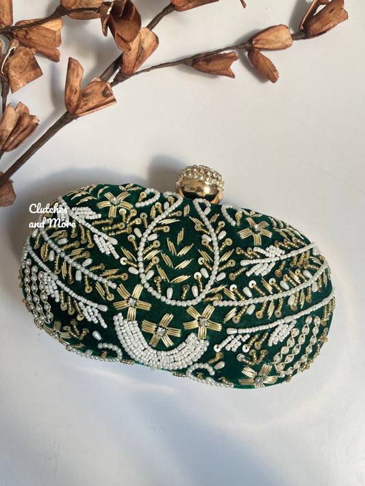 Green Capsule clutch