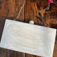 Luxe White Resin Clutch