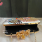 Floral Pop Big Knob clutch