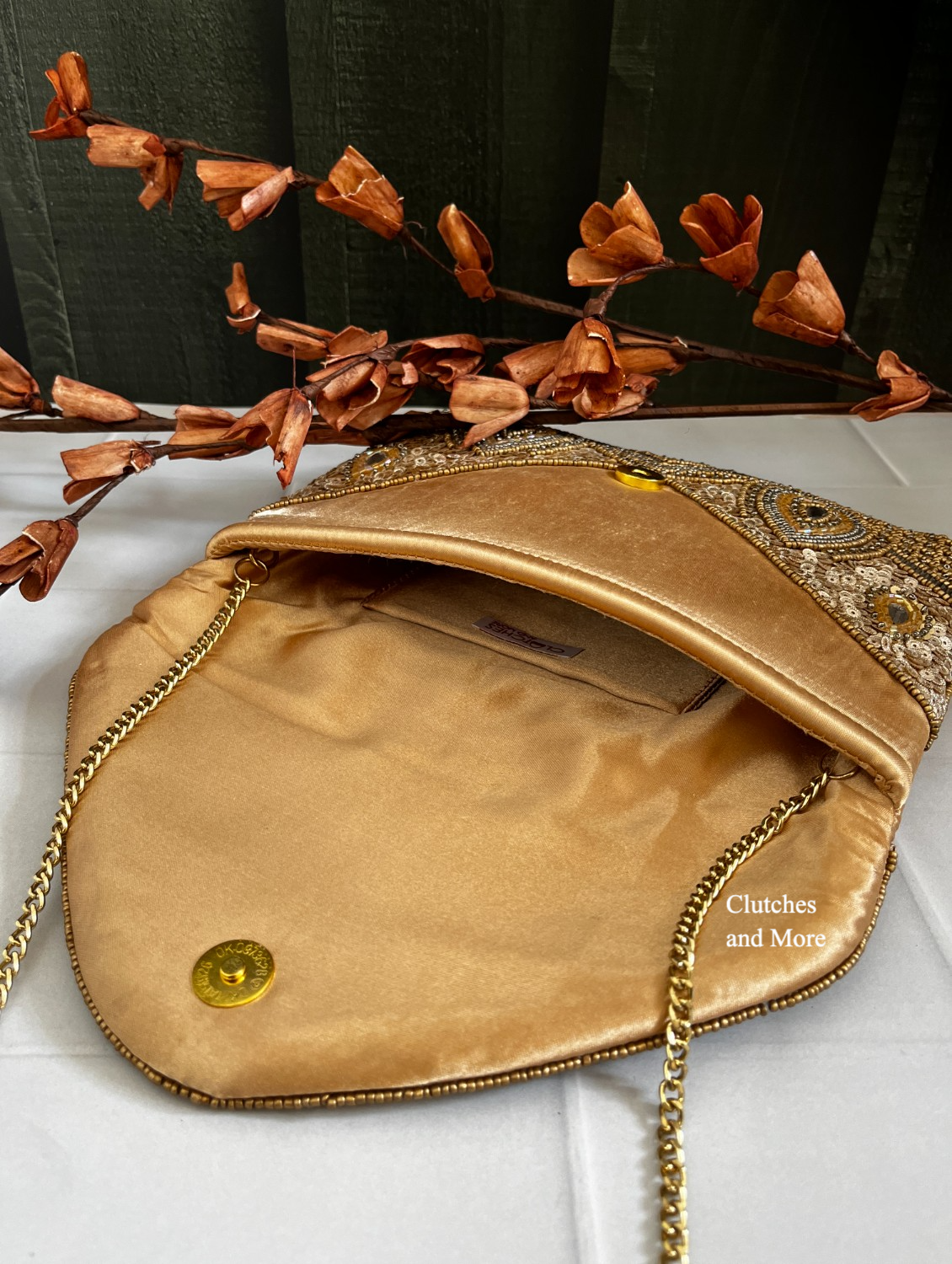 Izoa Vincenza Woven Bag Gold - Shop Womens Handbags Online