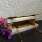 White Leaf Resin Clutch