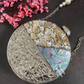Round Silver Mother of pearl