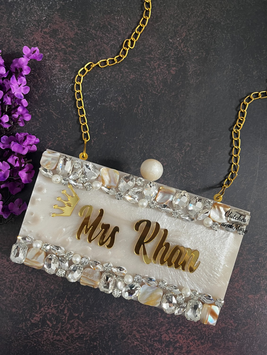 Starry Night Name Clutch