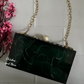 Bottle Green resin clutch